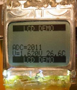 Fot. 1. 
Widok ekranu LCD podczas pracy urządzenia