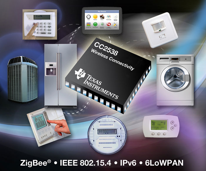 Układ SoC firmy Texas Instruments do realizacji systemów ZigBee