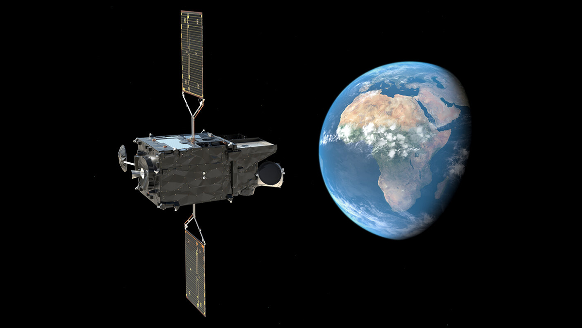 Satelita MTG-Sounder nad równikiem | Źródło: ESA