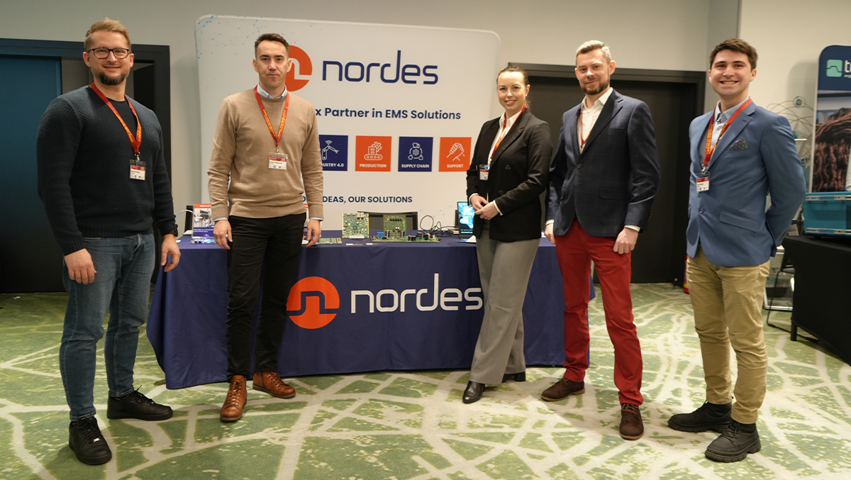 Zespół z firmy Nordes: Michał Sokół, Rafał Jabłoński, Anna Żurek-Kasiewicz, Bartłomiej Kasiewicz i Jan Kostek