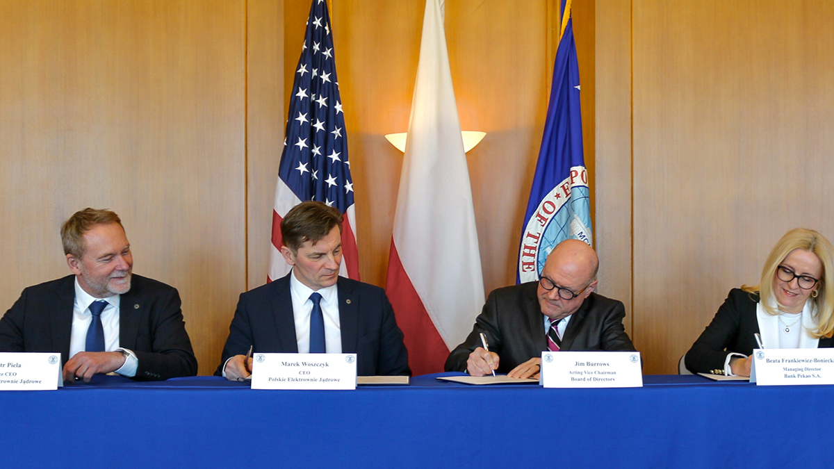 Podpisanie umowy kredytowej na finansowanie elektrowni jądrowej Lubiatowo-Kopalino |źródło: Polskie Elektrownie Jądrowe