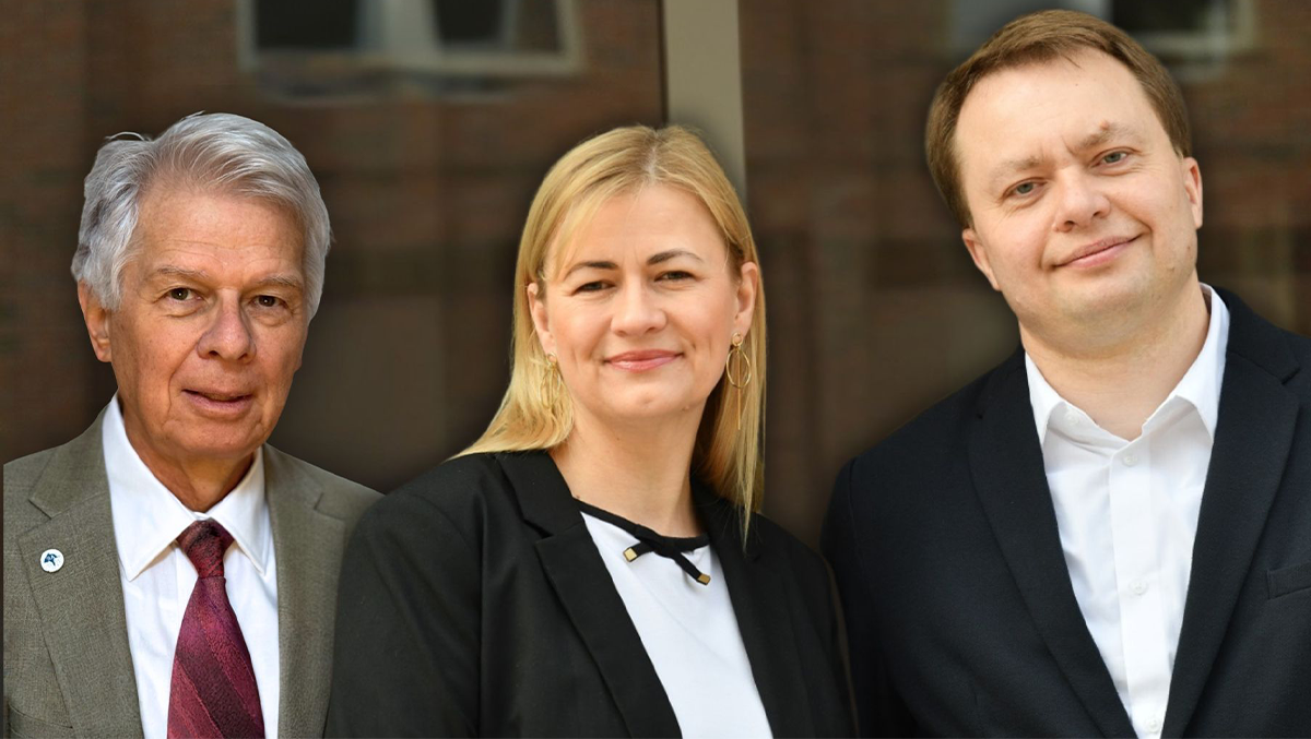 Prof. Marcin Ostoja-Starzewski, dr Agnieszka Niemczynowicz i dr Radosław Kycia z Wydziału Informatyki i Matematyki PK będą badać fundamenty sztucznej inteligencji | źródło: Politechnika Krakowska