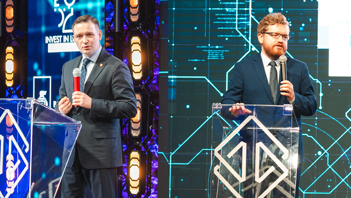 Sekretarz stanu MRiT <strong>Michał Jaros</strong> i wiceminister cyfryzacji <strong>Dariusz Standerski</strong>.