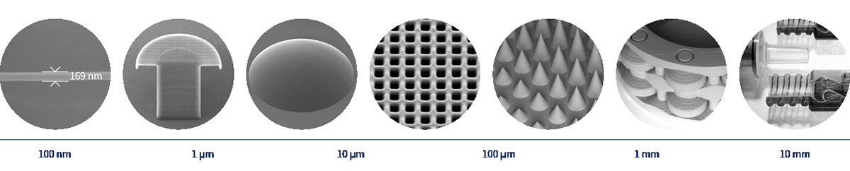 Platforma NanoOne firmy UpNano umożliwia drukowanie detali strukturalnych o rozmiarach od submikrometrowych do centymetrowych i wysokości do 40 milimetrów | źródło: UpNano