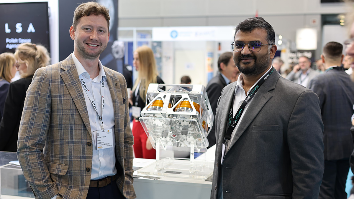 Tomasz Palacz, CEO Liftero i Nikhil Balasubramaniam, COO OrbitAID