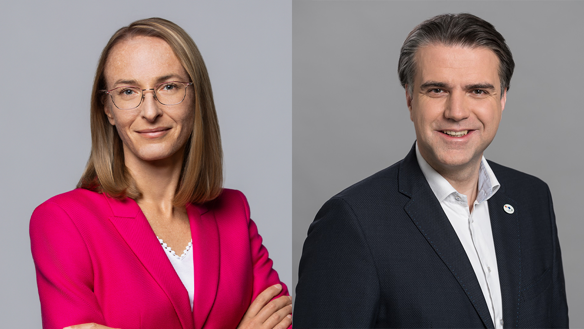 Dr Anna Kamińska, Prezes Zarządu Creotech Quantum S.A. i dr hab. Grzegorz Brona, Prezes Zarządu Creotech Instruments S.A.