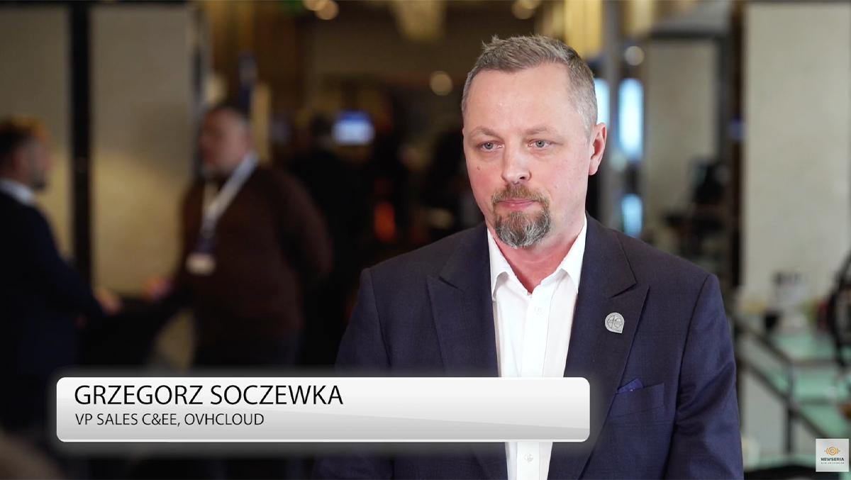 Grzegorz Soczewka, VP Sales C&EE w OVHcloud | źródło: Newseria