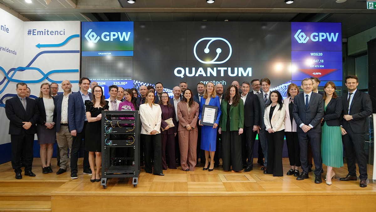 Debiut Creotech Quantum na GPW. Fot. Agnieszka Kubasik