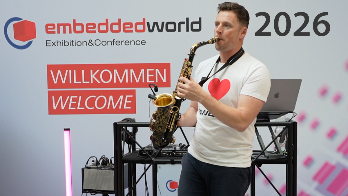 O nowościach opowiadają: Henri Parmentier z firmy ADLINK, Frederic Capmas ze Stereo Labs, Mike Engelhardt, Daniel Zaleski z Analog Devices, Steve Tateosian z firmy Infineon, Alexandra Slavova z Renesas, Arpad Nagy i Jeremy Stacy z Silicon Labs, Clement Lin z NEXCOM, Hakim Cherif z firmy Microchip, Sean Murphy z MIPS, Maciej Michna z Nordic Semiconductor, Youssef Abdelsalam i Aly Barakat z firmy Mouser, Vivek Singhal z Texas Instruments, Heike Strechfuss z Codico oraz David Sum i Thomas Kaminski z Advantech. Na saksofonie gra Eugen Knittel.