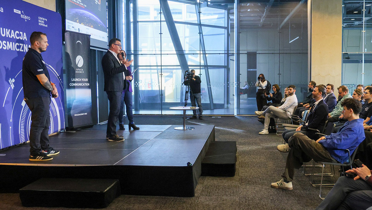 Spotkanie prasowe w Centrum Nauki Kopernik. Fot. Space Agency