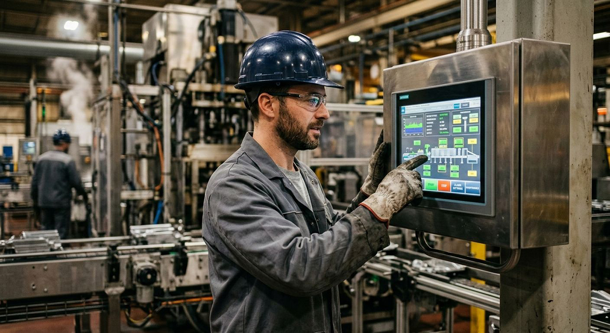 Interfejs dotykowy w zastosowaniach przemysłowych | źródło: Unisystem