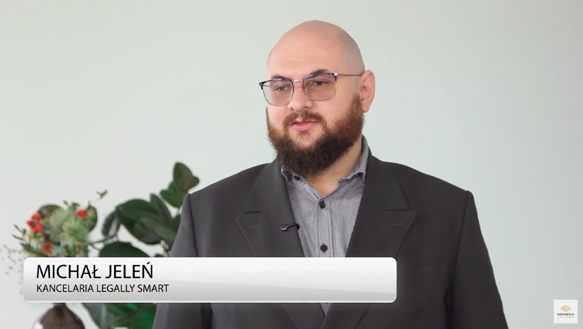 Michał Jeleń z kancelarii LEGALLY.SMART | źródło: Newseria