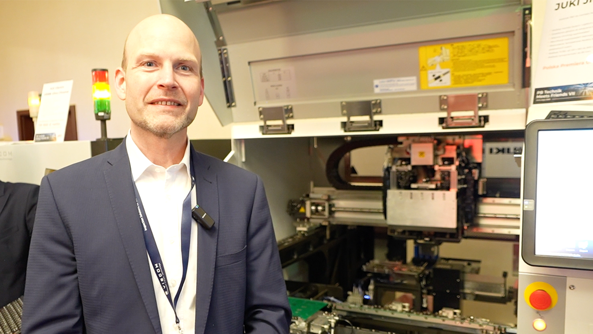 Thomas Kempf z Juki Automation Systems. Fot. Agnieszka Kubasik