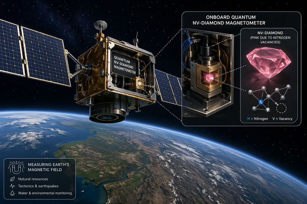 Honeywell Aerospace, Quantum Brilliance i Uniwersytet Jagielloński ogłosiły 14 lipca nawiązanie współpracy mającej na celu opracowanie, przetestowanie i dostarczenie kompaktowego kosmicznego magnetometru kwantowego do Europejskiej Agencji Kosmicznej do 2027 roku