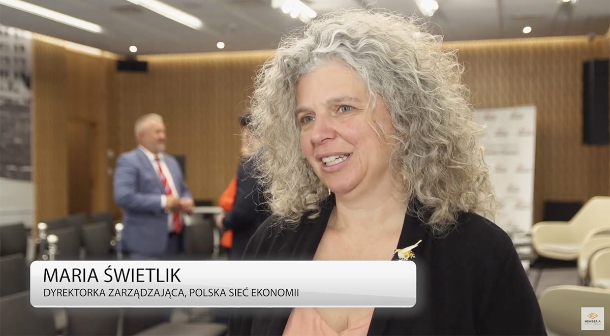 Maria Świetlik, dyrektorka zarządzająca Polskiej Sieci Ekonomii | źródło: Newseria