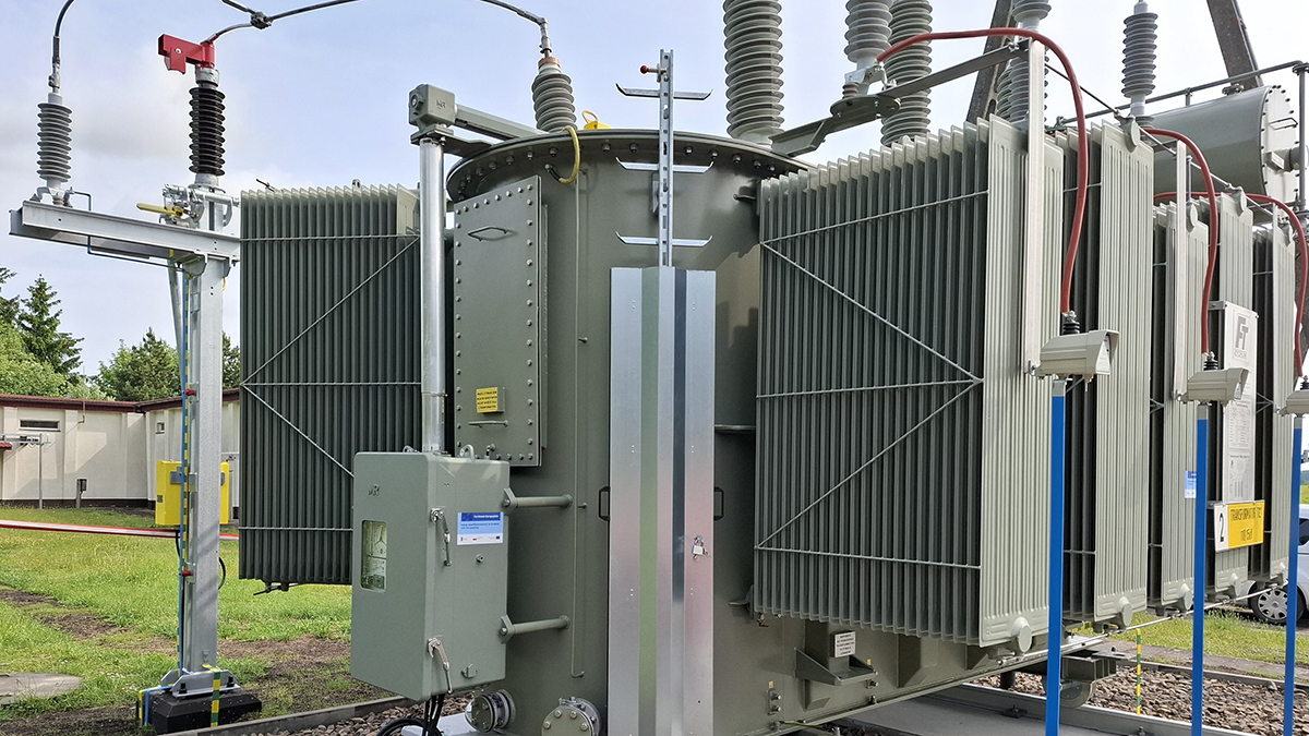 Nowy transformator WN SN GPZ Reszel | źródło: Energa-Operator