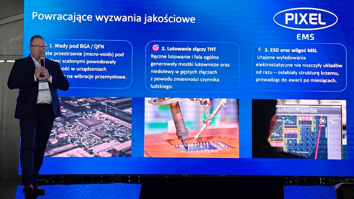 Daniel Żuchowski z firmy PIXEL EMS. Fot. Agnieszka Kubasik