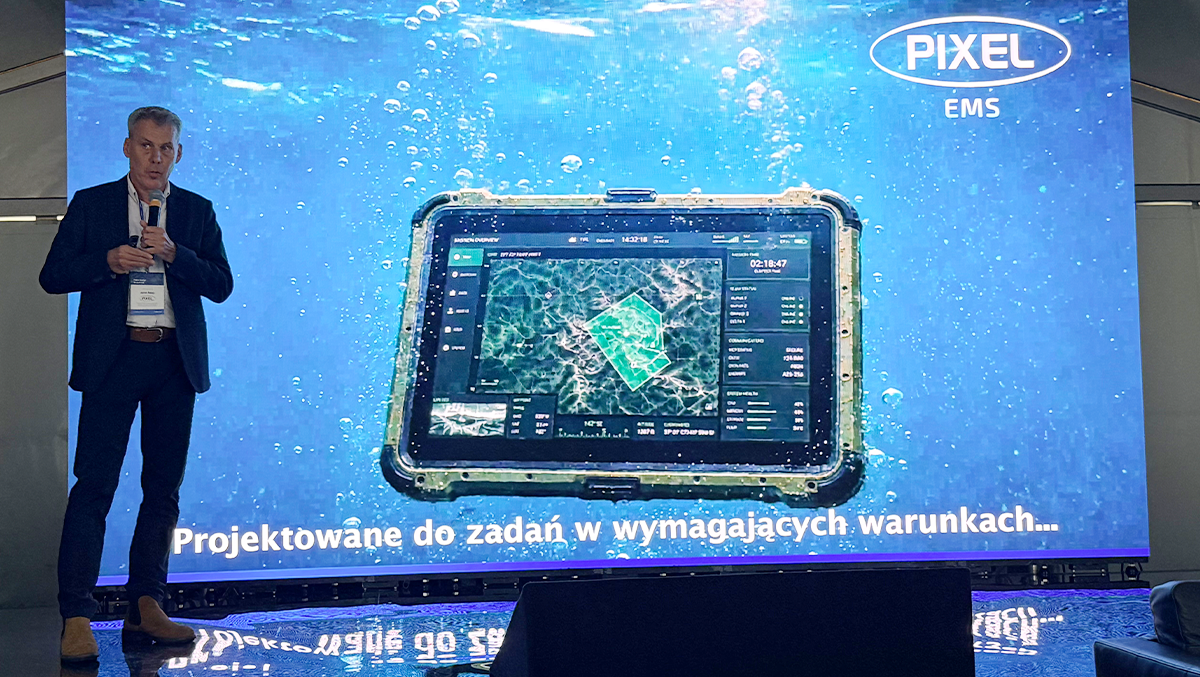 Jacek Baldy z firmy PIXEL. Fot. Agnieszka Kubasik