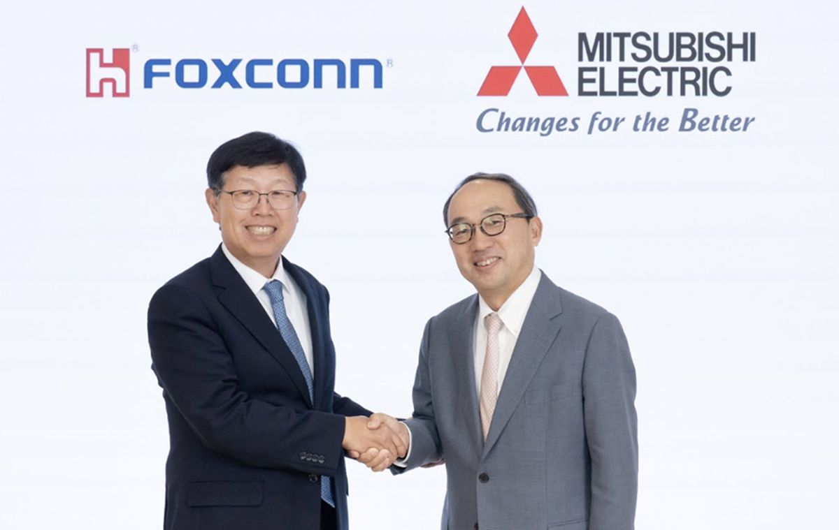 Young Liu, prezes Hon Hai Precision Industry oraz Kei Uruma, prezes i dyrektor generalny Mitsubishi Electric | źródło: Mitsubishi Electric