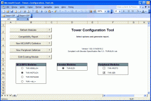 Rys. 8. Excelowy konfigurator i weryfikator kompatybilności modułów zestawu Tower System
