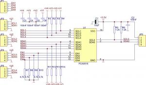 Rys. 3. Schemat 
elektryczny 5-kanałowego huba I2C/SMbus