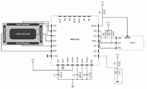 Rys. 3. Schemat elektryczny interfejsu z układem MCG3130