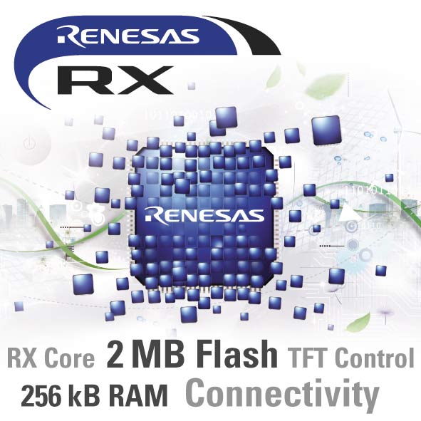 Mikrokontrolery Renesas RX631 i RX63N z większymi zasobami pamięci RAM