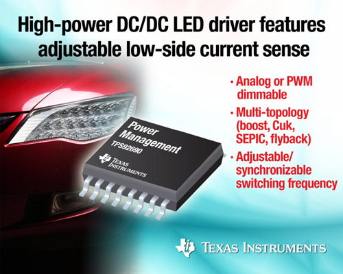 Nowy układ sterowania diodami LED firmy Texas Instruments  