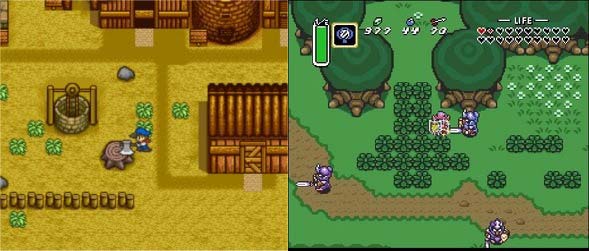 Rys. 5. Harvest Moon oraz Zelda III uruchomione na emulatorze RetroPie (konsola SNES)