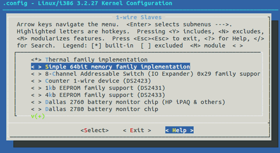 Rys. 7. Konfiguracja jądra systemu Linux – układy slave