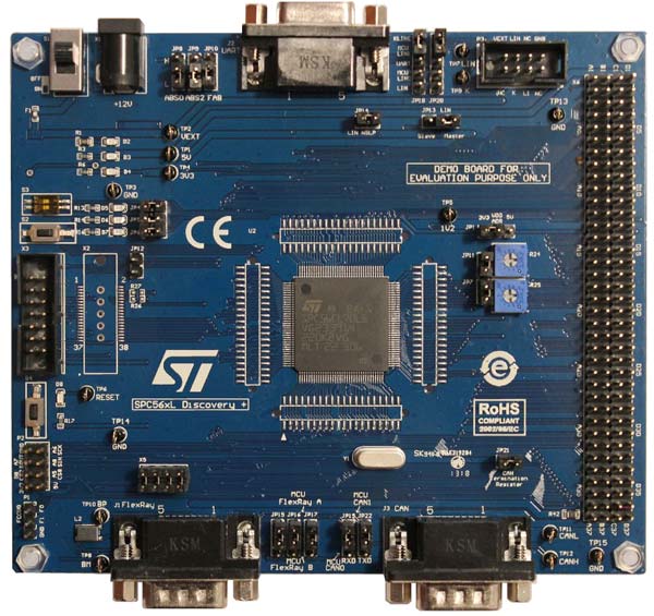 Płytka ewaluacyjna dla mikrokontrolerów SPC56L (PowerPC)