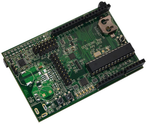 Płytka z dwoma mikrokontrolerami Atmega dedykowana do współpracy z Raspberry Pi