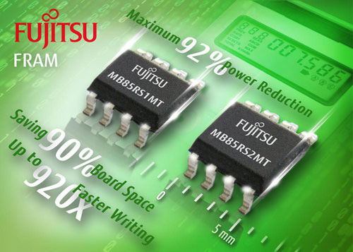 Pojemne pamięci FRAM z interfejsem SPI od Fujitsu