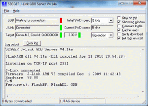 Fot. 7. Firma Segger przygotowała serwer GDB dla J-Linka