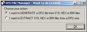 Rys. 3. Okno programu DFU File Manager 
