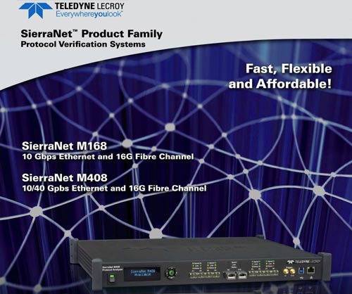 Przyrządy do testów sieci Fibre Channel 8/16G oraz Ethernet 10/40G od firmy Teledyne LeCroy