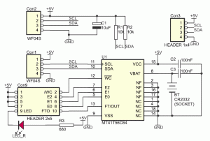 Rys. 2. Schemat elektryczny modułu KAmodRTC