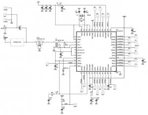 Rys. 2. Schemat elektryczny kompletnego modułu radiowego wykonanego na układzie STM32W
