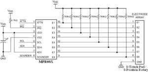 Rys. 3.  Schemat 
aplikacyjny układów MPR08X