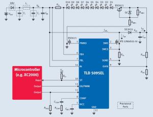 Rys. 8. Schemat aplikacyjny 
(jedna z możliwych konfiguracji) układy TLD5095