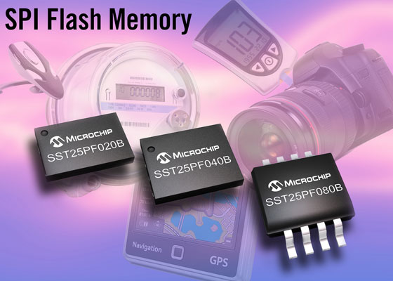 Trzy nowe energooszczędne pamięci Flash w ofercie Microchip