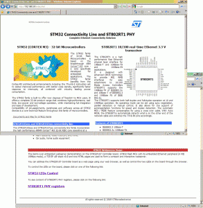 Rys. 2. Demonstracyjna strona internetowa wyświetlana w oknie przeglądarki