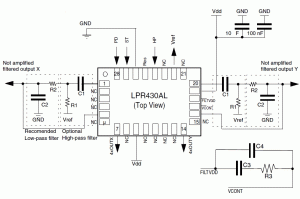 Rys. 4. Schemat aplikacyjny żyroskopu LPR430AL