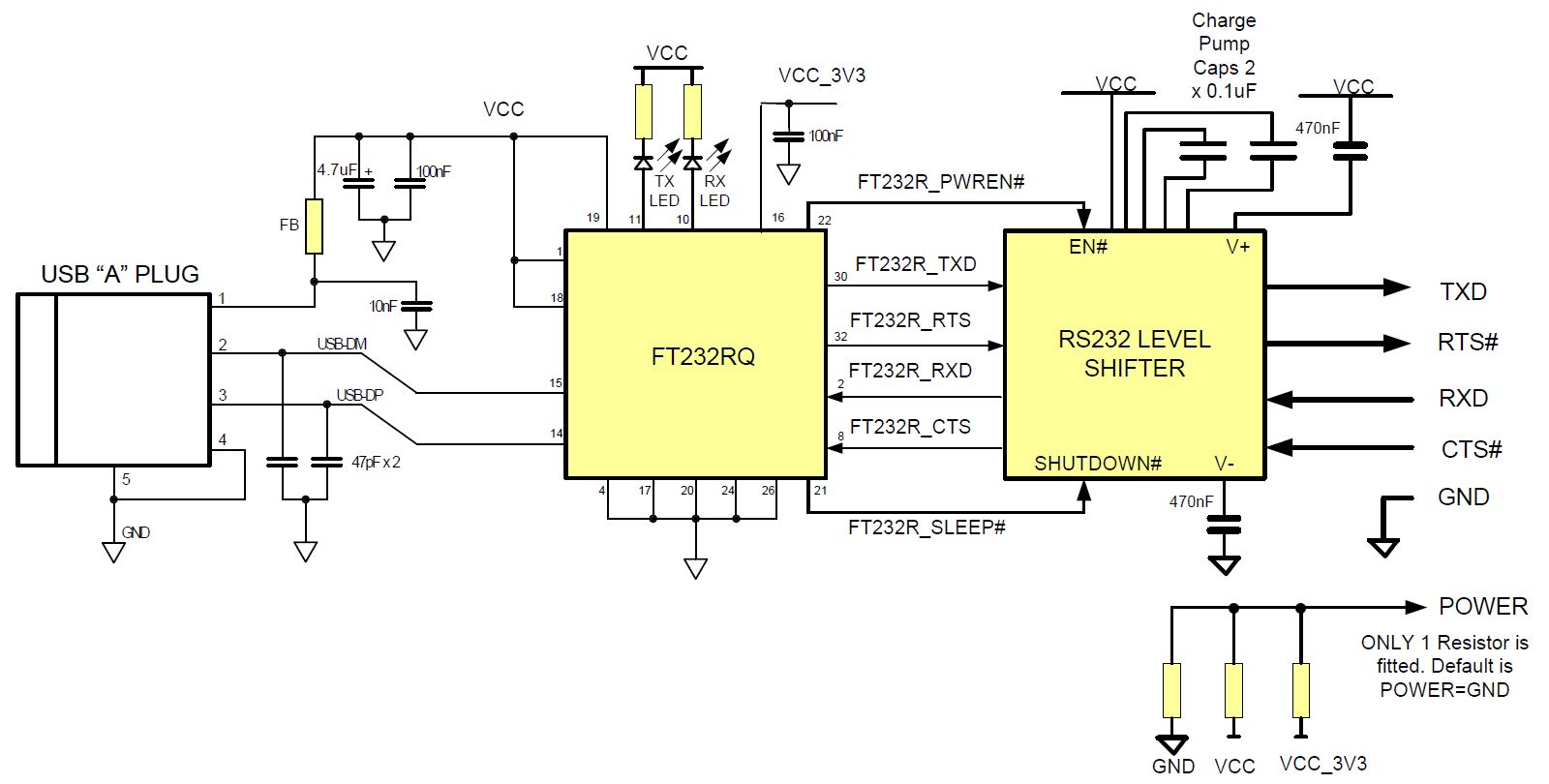 Ft232 usb uart схема